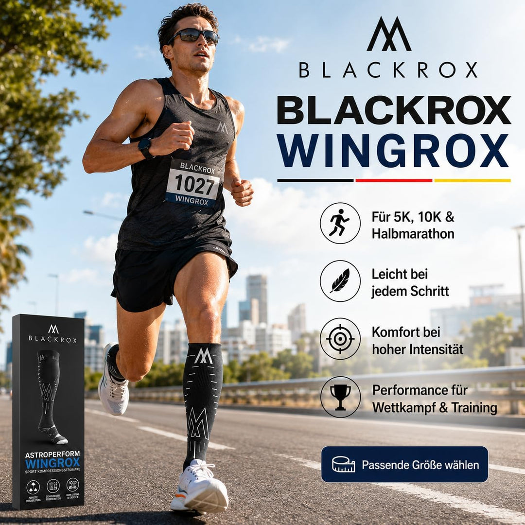 BLACKROX Kompressionssocken Astropreform WINGROX Premiun Kompressionssocken Sportkompressionssocken