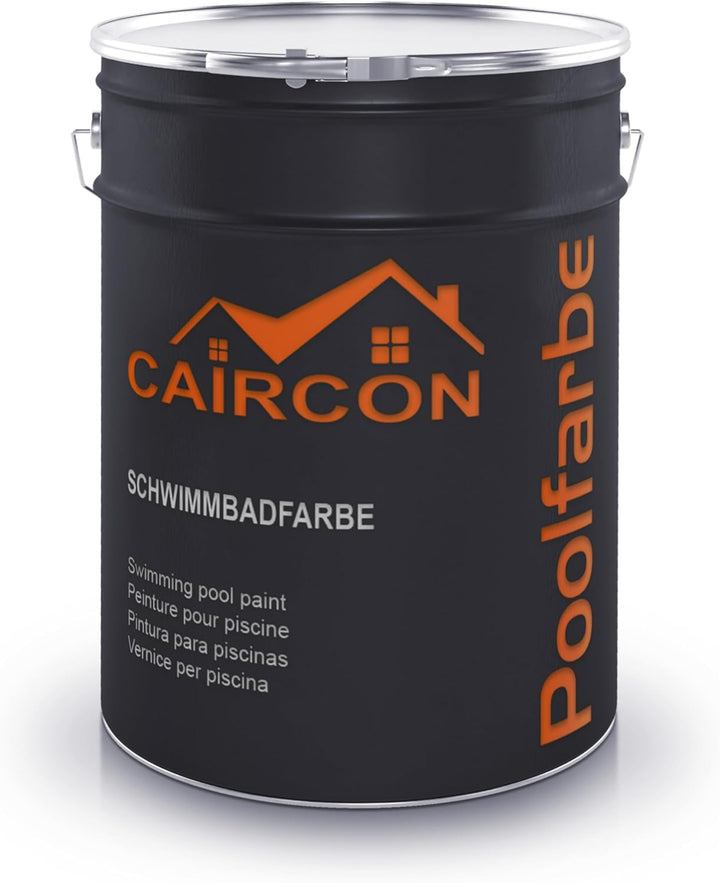 CAIRCON Schwimmbadfarbe Poolbeschichtung Poolfarbe Schwimmbecken Farbe Anthrazitgrau - 2,5L RAL 7016