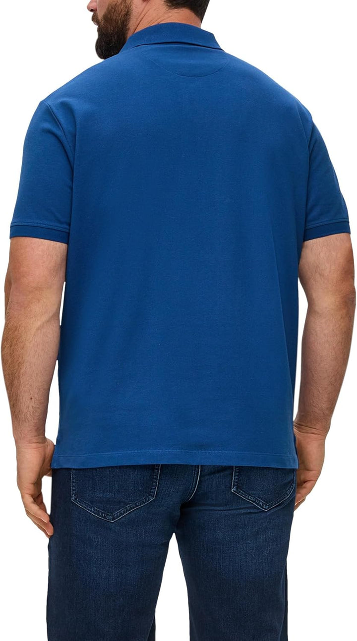 s.Oliver Poloshirt aus Reiner Baumwolle M Blau, M Blau