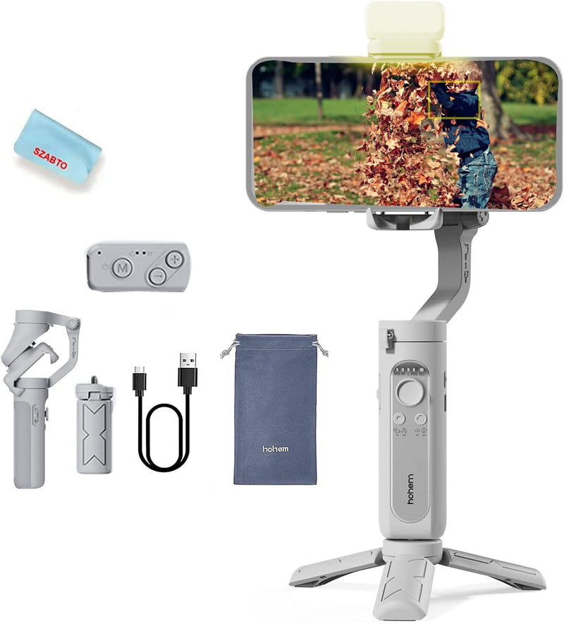 Smartphone hohem Gimbal Stabilisator iSteady XE, Faltbarer Handy, mit Gesichts/Objektverfolgung, iPh