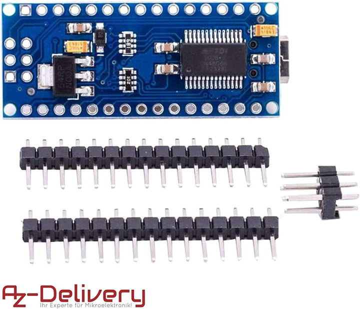 AZDelivery 3 x AZ-Nano V3-Board inkl. mit FT232RL kompatiblem Chip und ATmega328 16MHz ATmega328P ko
