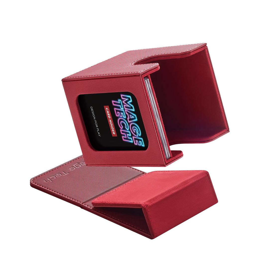 Mage Tech Commander Deck Box Lite - Kartendisplay mit Mini-Schnappkartenhalter & abnehmbarer Abdecku