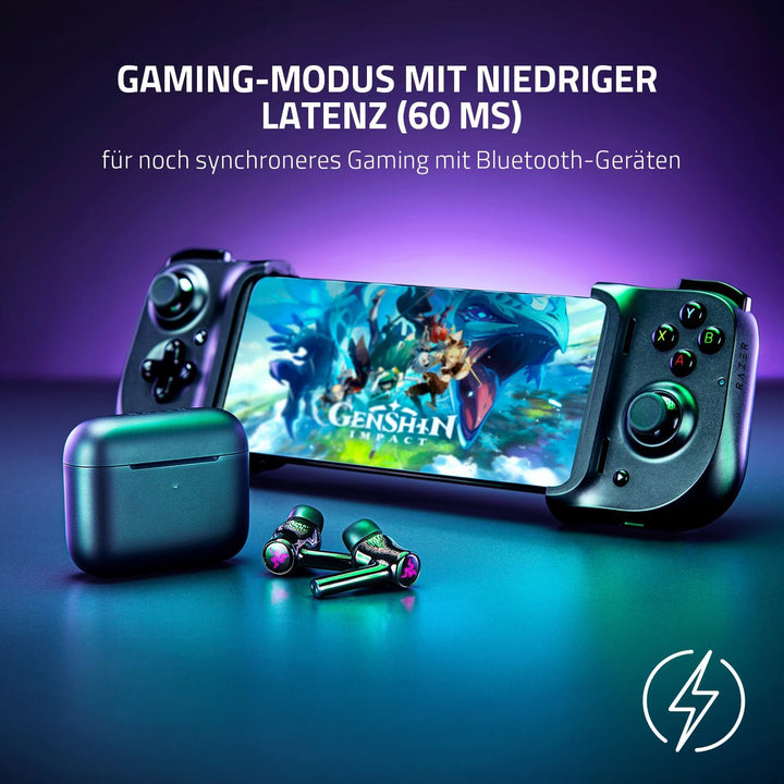 Razer Hammerhead True Wireless (2nd Gen) - True Wireless niedrig Latenz Ohrstöpsel mit Razer Chroma