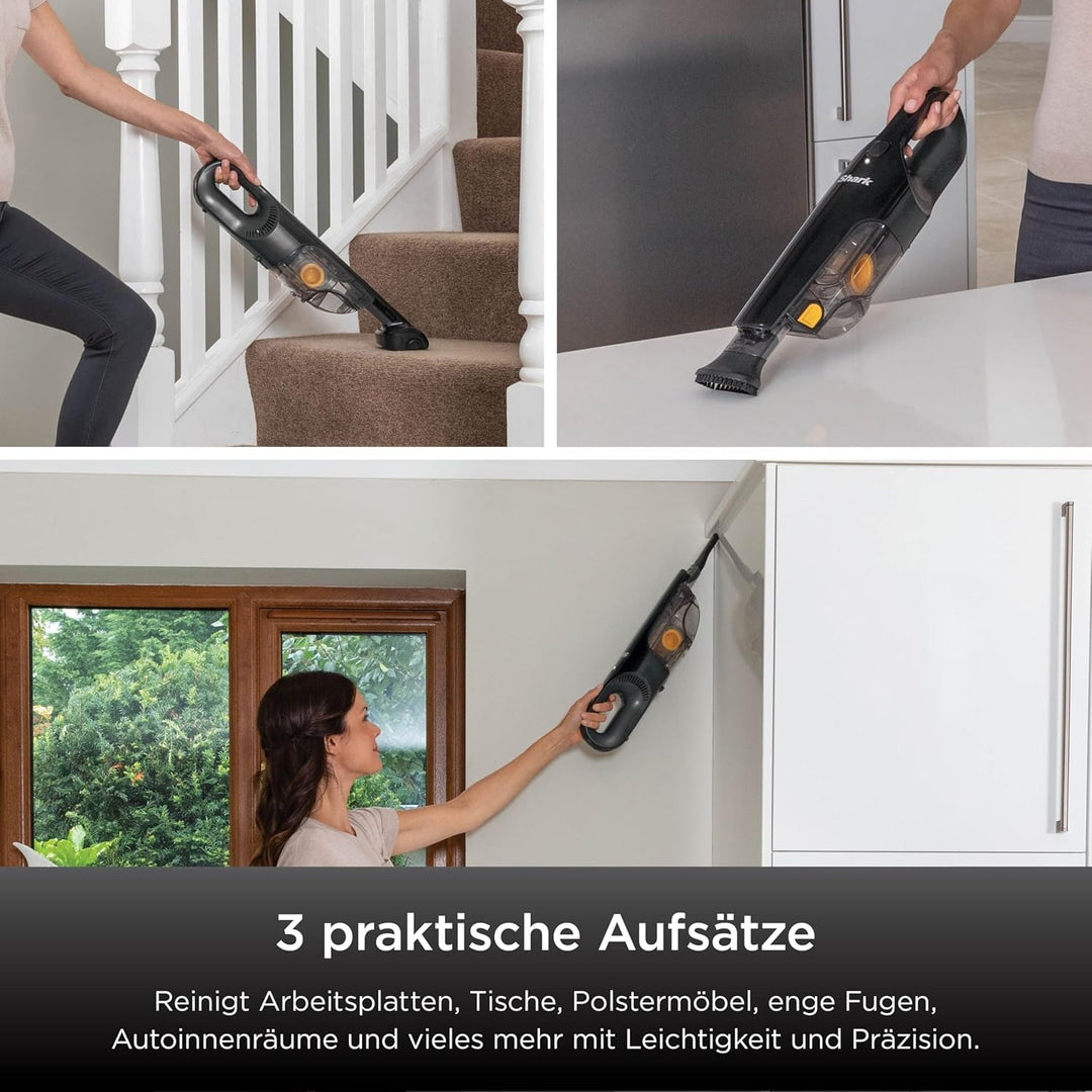 Shark HandVac kabelloser Handstaubsauger [CH950EUT], Modell für Haustierbesitzer, kabelloser Staubsa