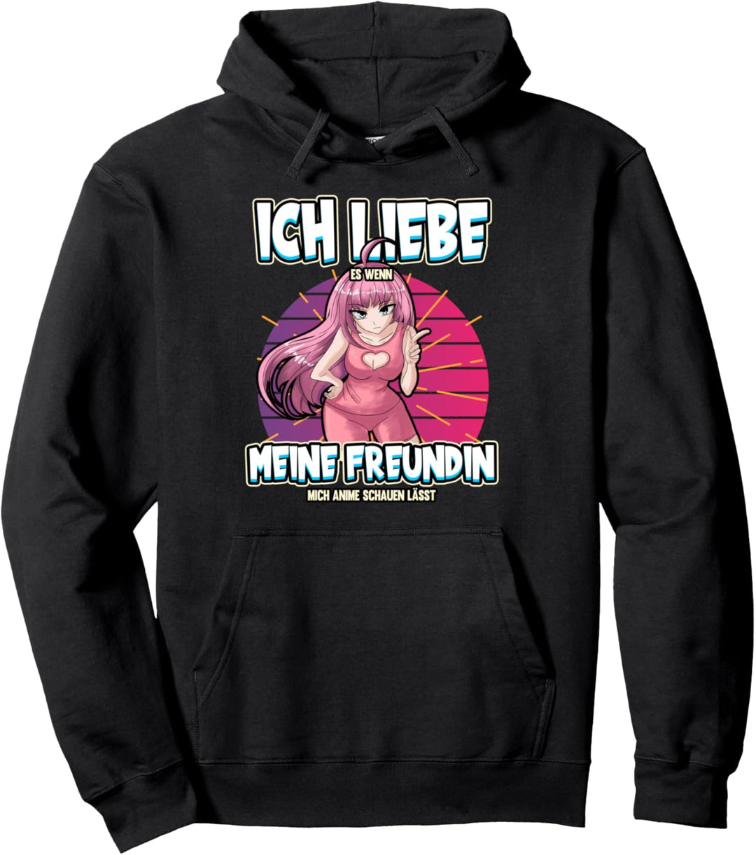 Ich liebe mein Freundin Anime Baka Otaku Manga Valentinstag Pullover Hoodie