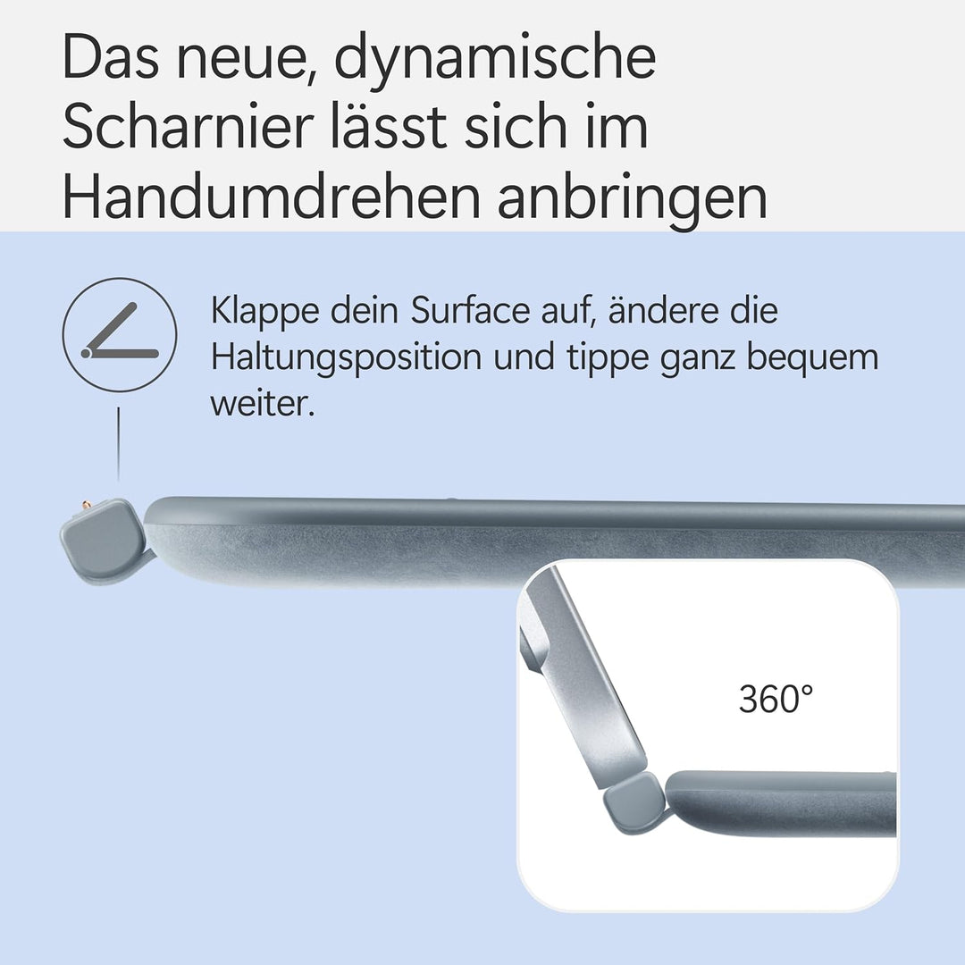 Microsoft Surface Pro 12" Keyboard | kompatibel mit Surface Pro 12" | QWERTZ | Ozean Keyboard Ozean,