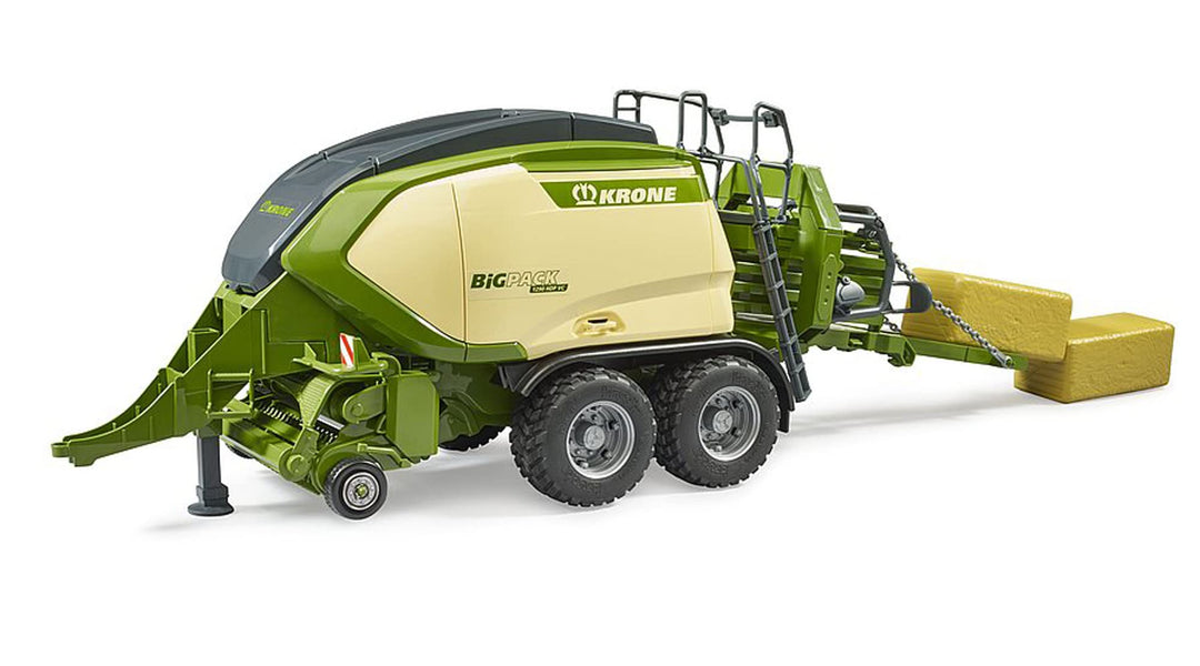 bruder 02033 - Krone Big Pack 1290HDP VC mit 2 Quaderballen Landwirtschaft Ballenpresse Bauernhof Fe