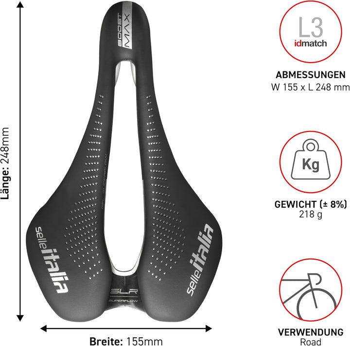 Selle Italia Model X - 100% Sustainable Green Bike Saddle SLR Boost Gel Ti316 Superflow Sattel, SLR