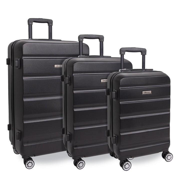 Leonardo® Kofferset 3 teilig | Koffer mit TSA-Schloss | Reisekoffer | Reisetasche mit 4 Doppelten Ro
