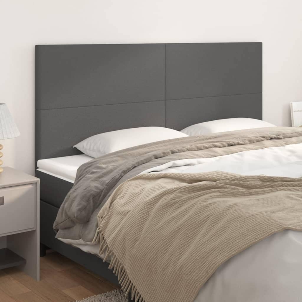 vidaXL 4X Kopfteil Polsterkopfteil Bettkopfteil für Bett Betthaupt Bettzubehör Bettgestell Bettrahme