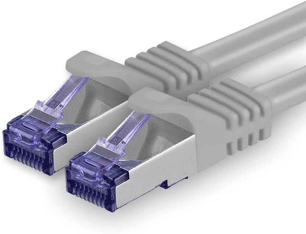 1aTTack.de Cat.7 Netzwerkkabel 30m - Grau - 1 Stück - Cat7 Patchkabel (SFTP/PIMF/LSZH) Rohkabel 10 G