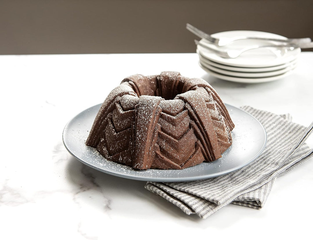 Nordic Ware Backform Marquee Bundt Pan Aluminium Gold, 25,7cm x 25,7cm, NW 90577