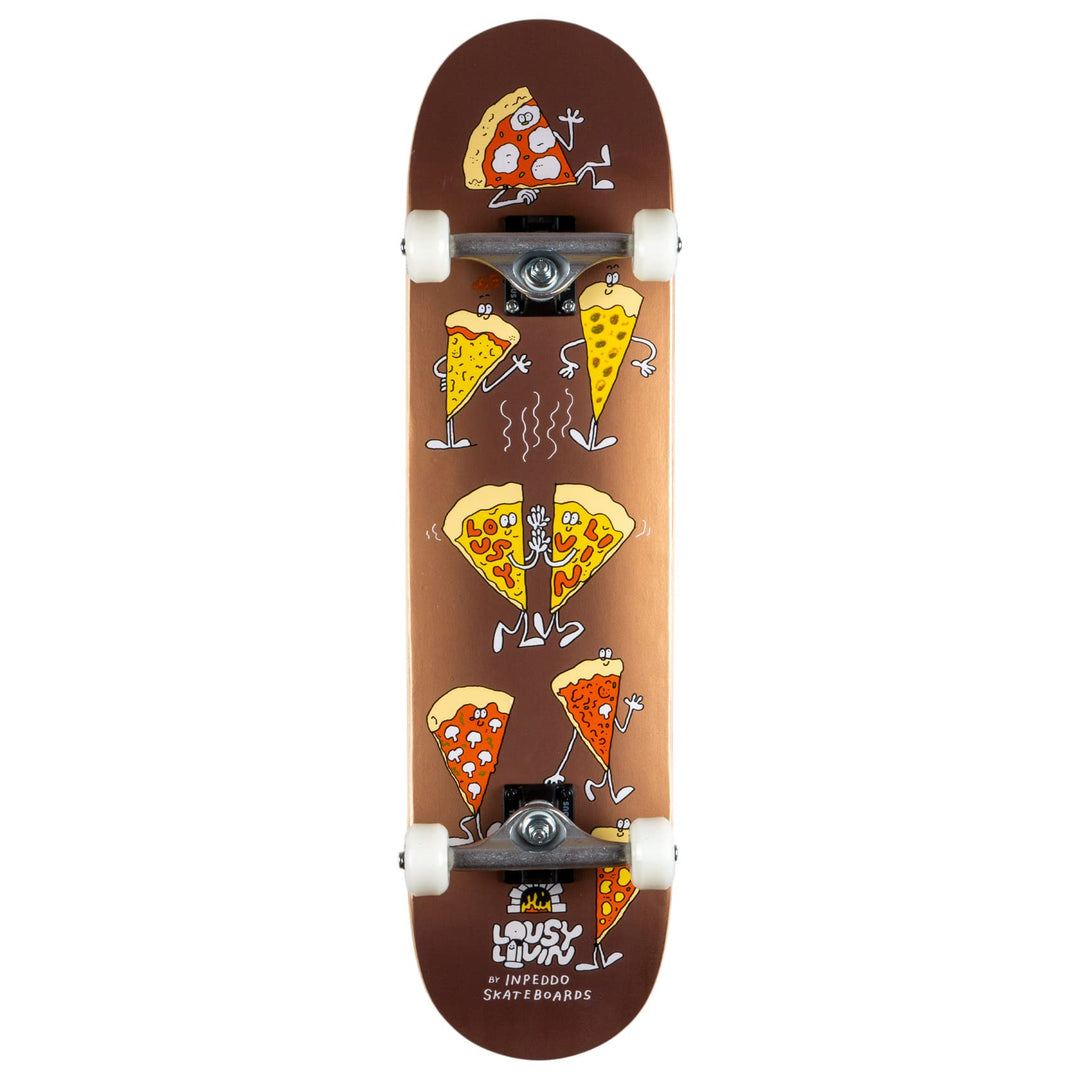 Inpeddo x Lousy Livin Skateboard Komplettboard Pizza Standard 7.75"