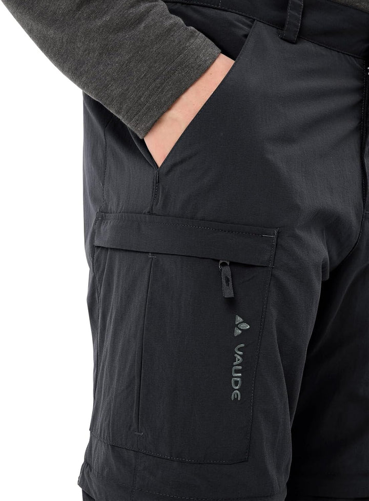 VAUDE Farley Zip-off V - Wanderhose Herren Zip Off 46 Schwarz, 46 Schwarz