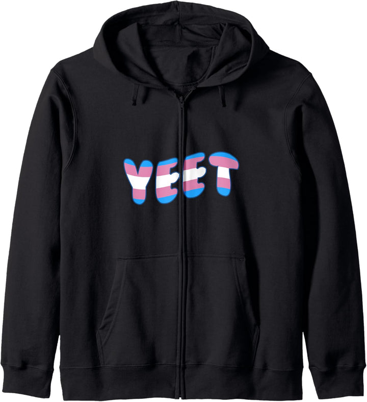 Trans Pride Flagge Transgender Yeet Meme Lustig LGBTQ Kapuzenjacke