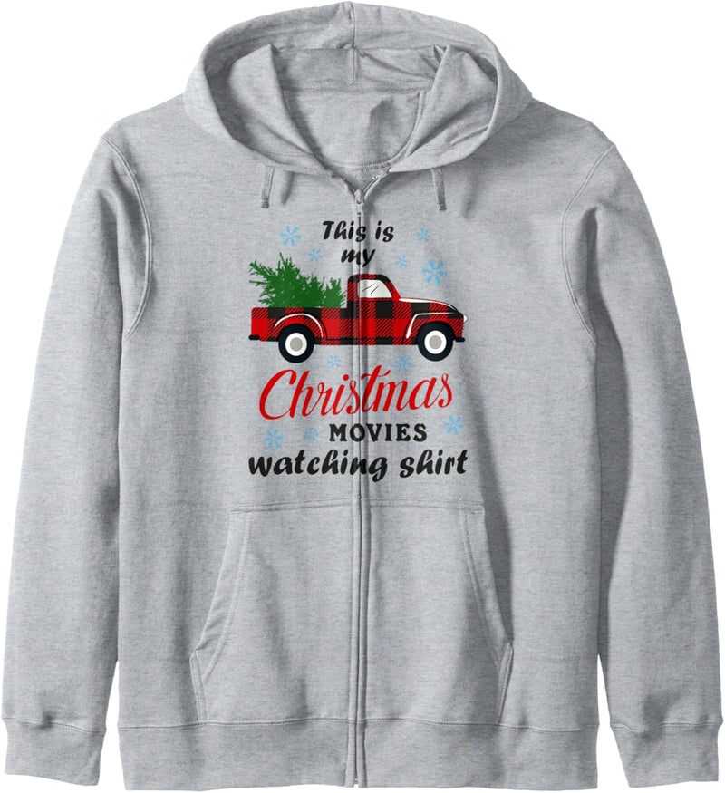 This is My Christmas Movie Watching Shirt Red Truck Funny Kapuzenjacke