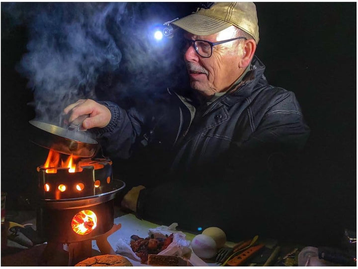 Kelly Kettle Base Camp Camping-Koch-Ausrüstung mit 1,6 l Edelstahl-Wasserkessel &