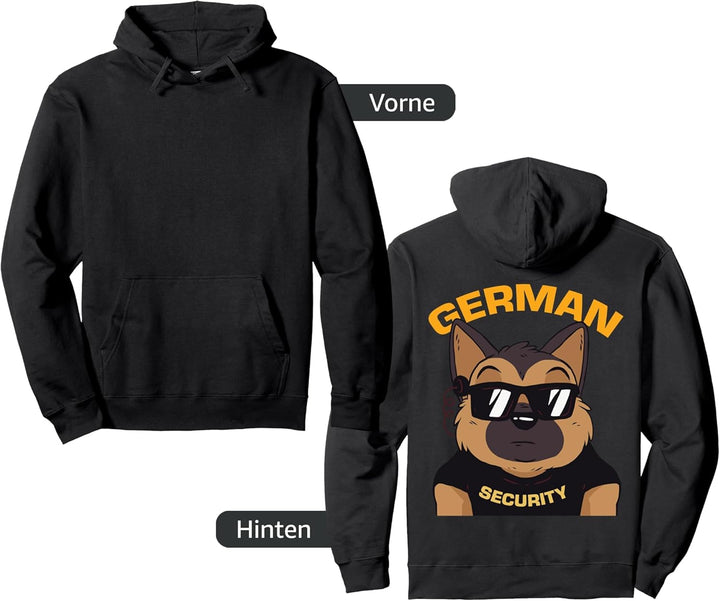 German Security - Deutscher Schäferhund mit Sonnenbrille Pullover Hoodie