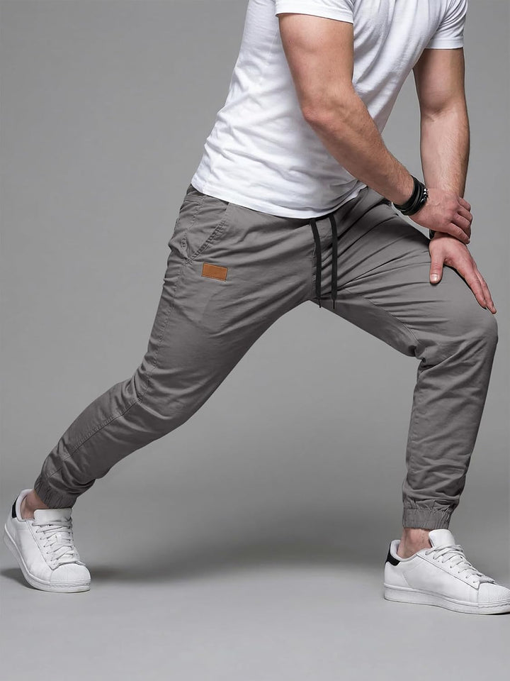 JMIERR Herren Hose Chino Cargo Hose Jogginghose Herren Baumwolle Sporthose Casual Freizeithose Elast