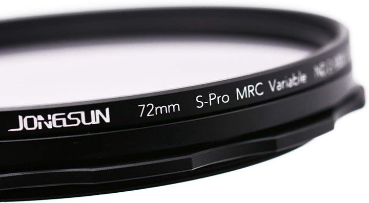 JONGSUN Variable ND Filter 72mm, S-Pro HD MRC 16-Schicht Nanobeschichtung, ND2-ND1000, Kameraneutral