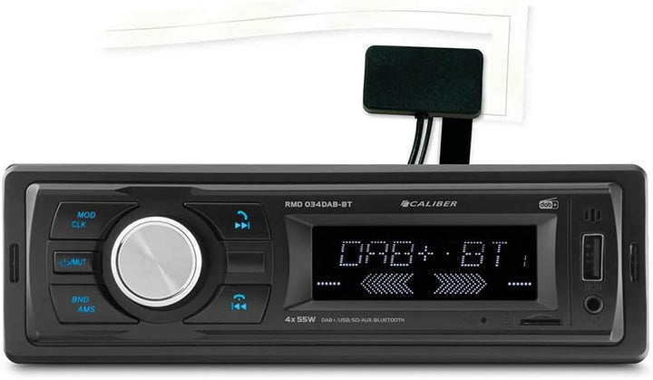 Caliber Autoradio - Auto Radio mit Bluetooth - Aux In - Bluetooth - DAB - DAB Plus - FM - SD - USB -