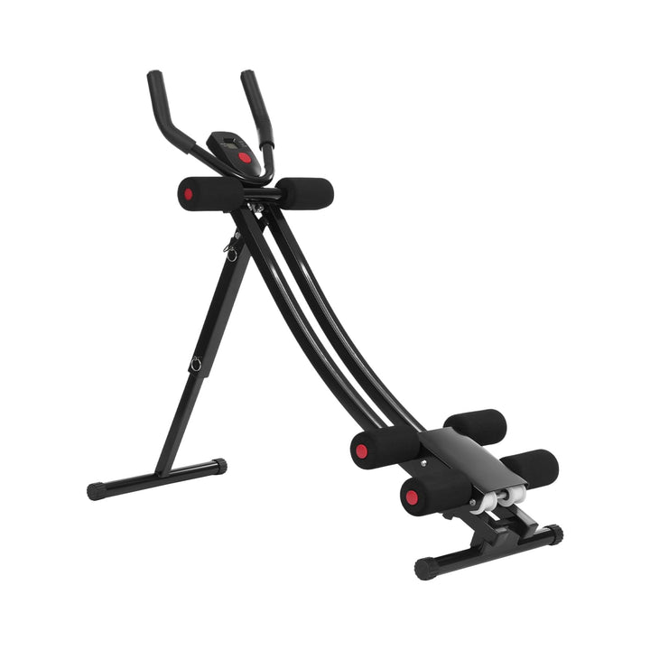 Bauchtrainer,Klappbarer Bauchtrainer,Fitnessgeräte für Zuhause,DREI Einstellbare Stufen,Mit Knieaufl