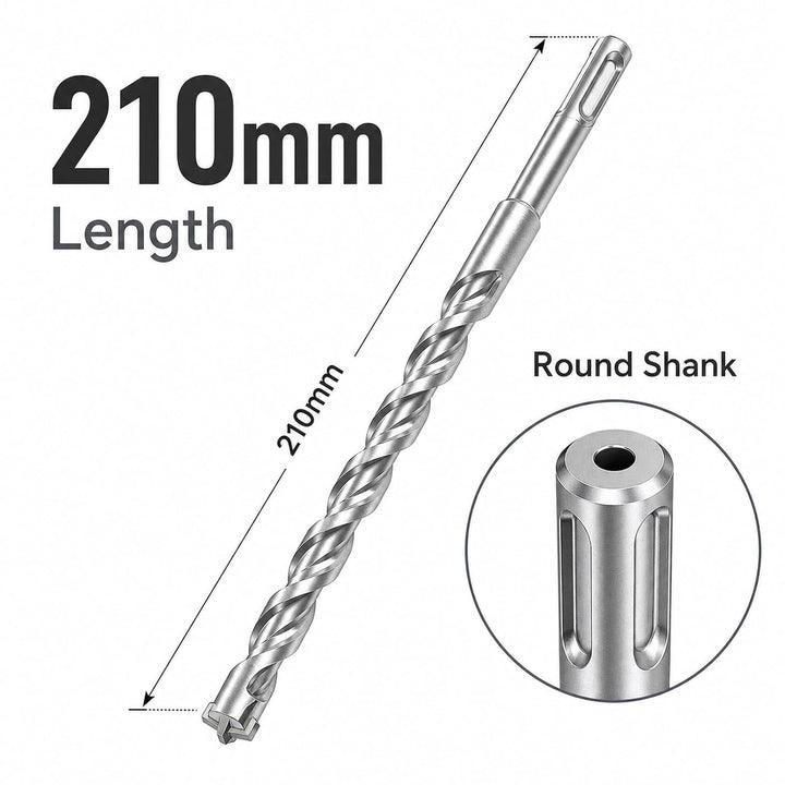 STARVAST SDS Plus Bohrer Set für Beton [8tlg - Ø6-16 & 210mm lang] 4 Schneiden - Langlebige Betonboh