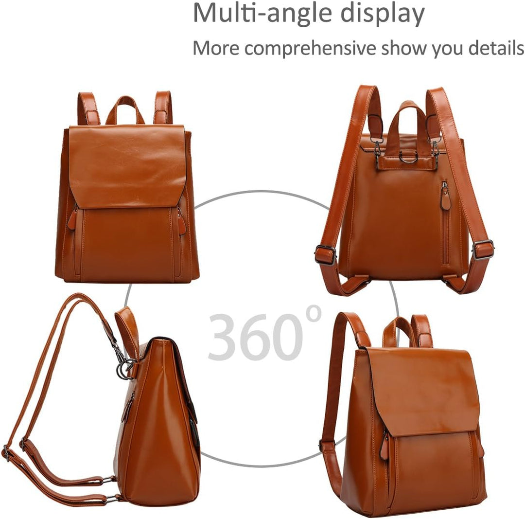 NICOLE&DORIS Mode Damen Rucksack Henkeltaschen Schulrucksack Reisen Daypacks Outdoor Tasche Weich PU
