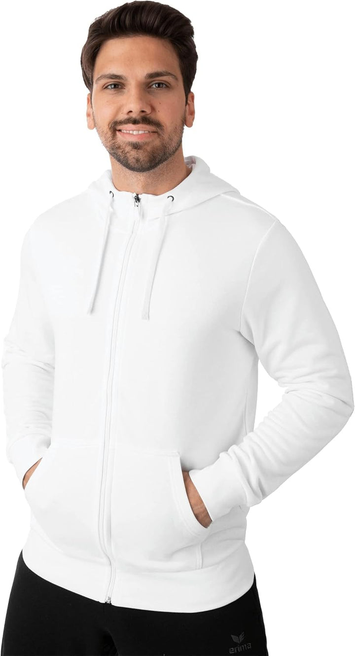 erima Herren Sweatjacke Hooded Jacket M Weiss, M Weiß