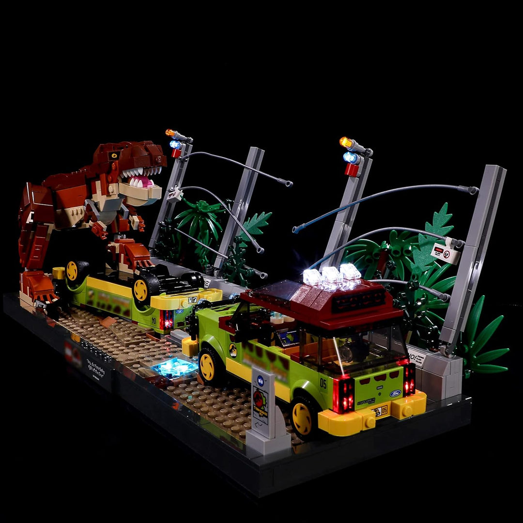 BRIKSMAX 76956 Led Beleuchtungsset für Lego Ausbruch des T. Rex - Compatible with Lego Jurassic Worl