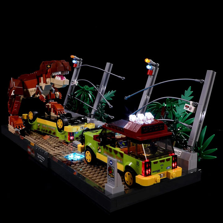 BRIKSMAX 76956 Led Beleuchtungsset für Lego Ausbruch des T. Rex - Compatible with Lego Jurassic Worl