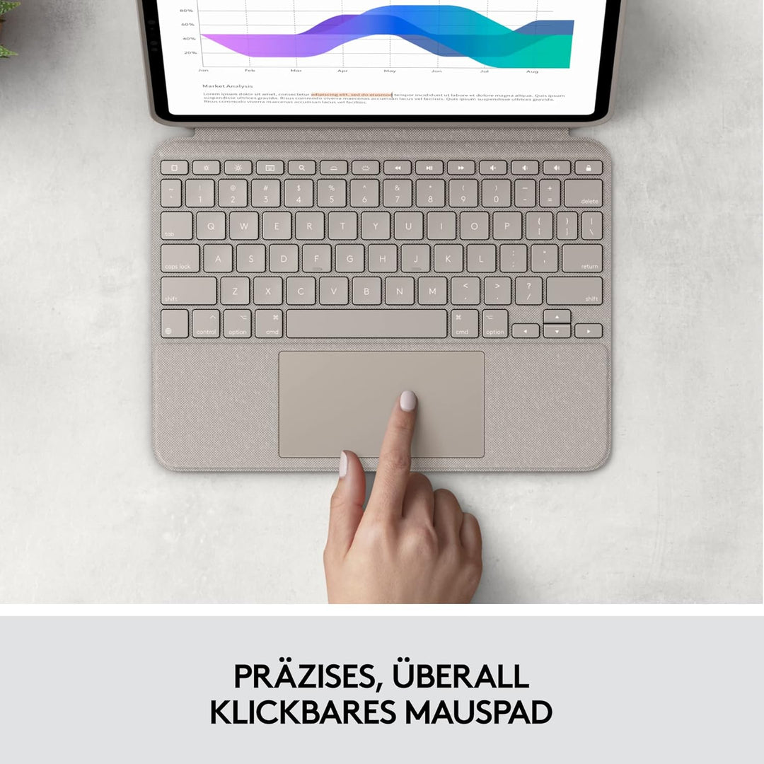 Logitech Combo Touch Tastatur-Case für iPad Pro 11 Zoll (1., 2., 3. und 4. Generation – 2018, 2020,