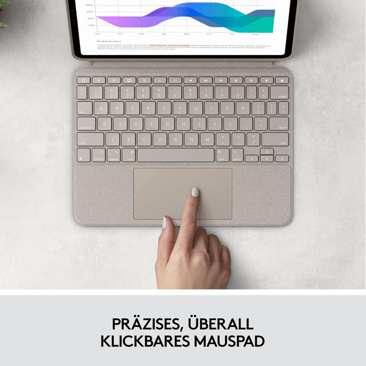 Logitech Combo Touch Tastatur-Case für iPad Pro 11 Zoll (1., 2., 3. und 4. Generation – 2018, 2020,
