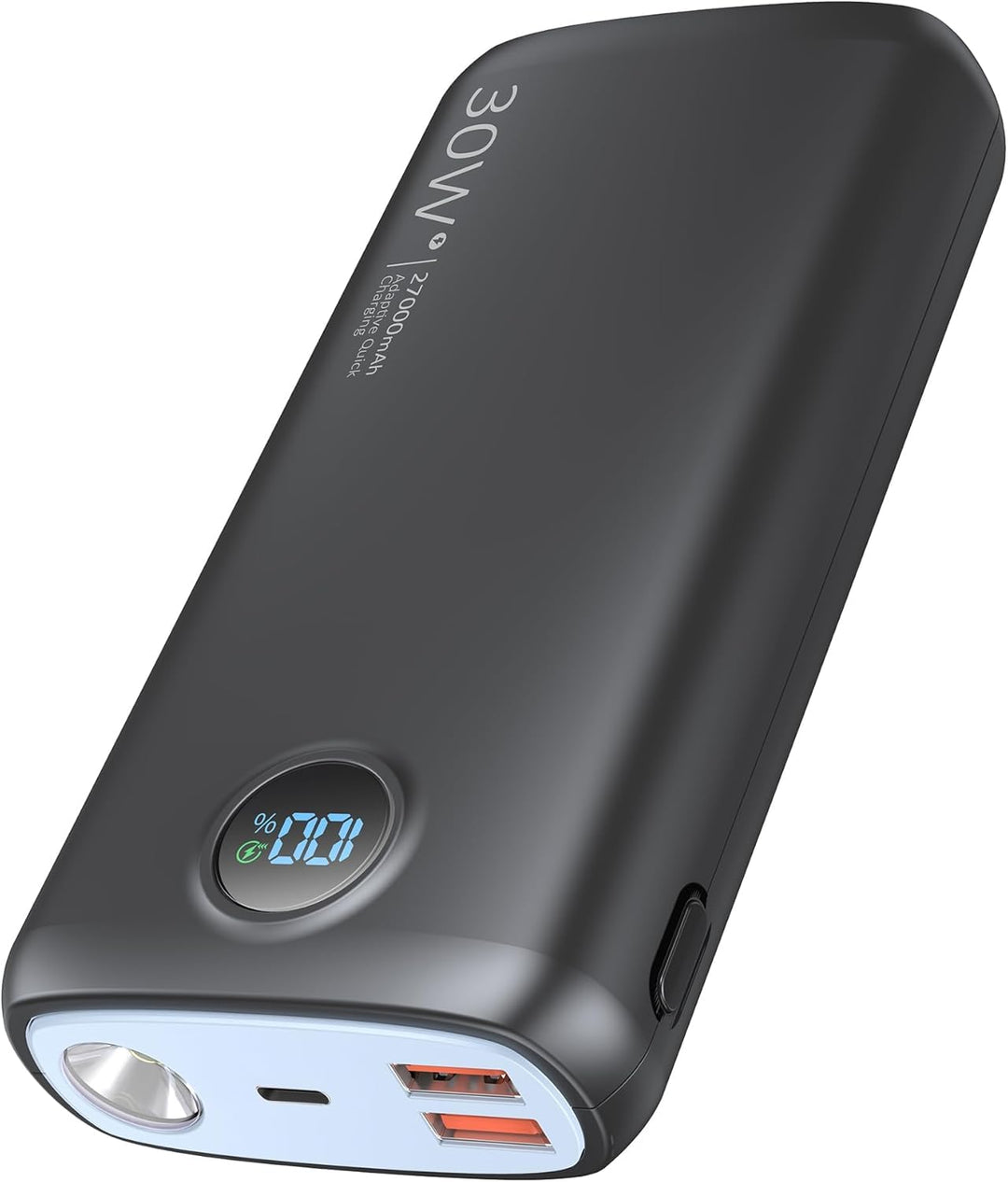 Power Bank, 27000mAh 30W PD3.0 QC4.0 4.5A Schnelles Aufladen, USB C Eingang und Ausgang Externer Akk