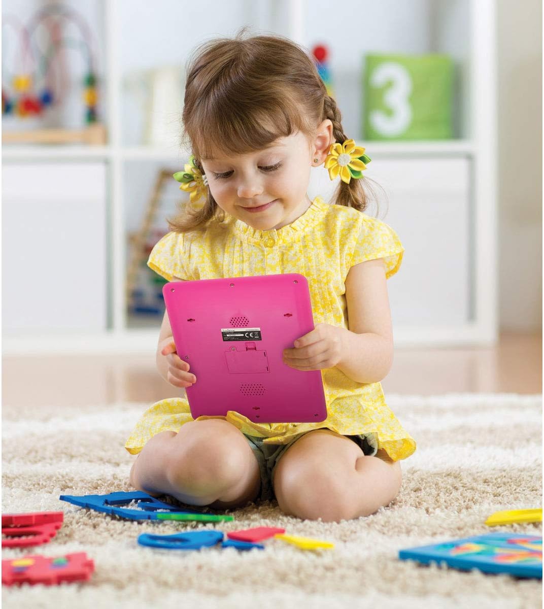 Lexibook JCPAD002UNIi1 Bilingual Unicorn Learning Tablet - Vocabulary and Music - Pink - JCPAD002UNI