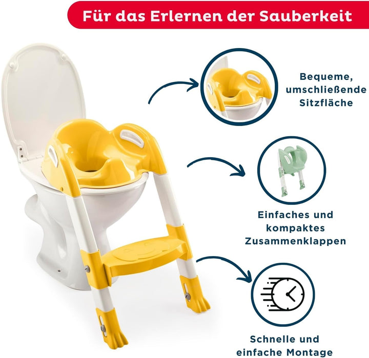 Thermobaby - Kinder-WC-Reduzierer - Kiddyloo - Clever, spielerisch & hygienisch - Verstellbare Beine