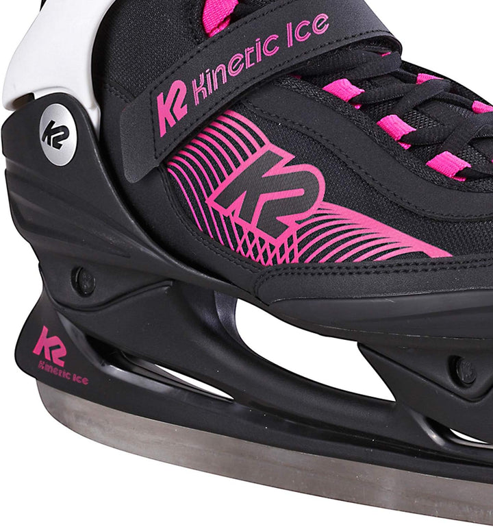 K2 Damen Kinetic Ice W Schlittschuhe EU: 40.5 (UK: 7 / US: 9.5) Single black - pink, EU: 40.5 (UK: 7