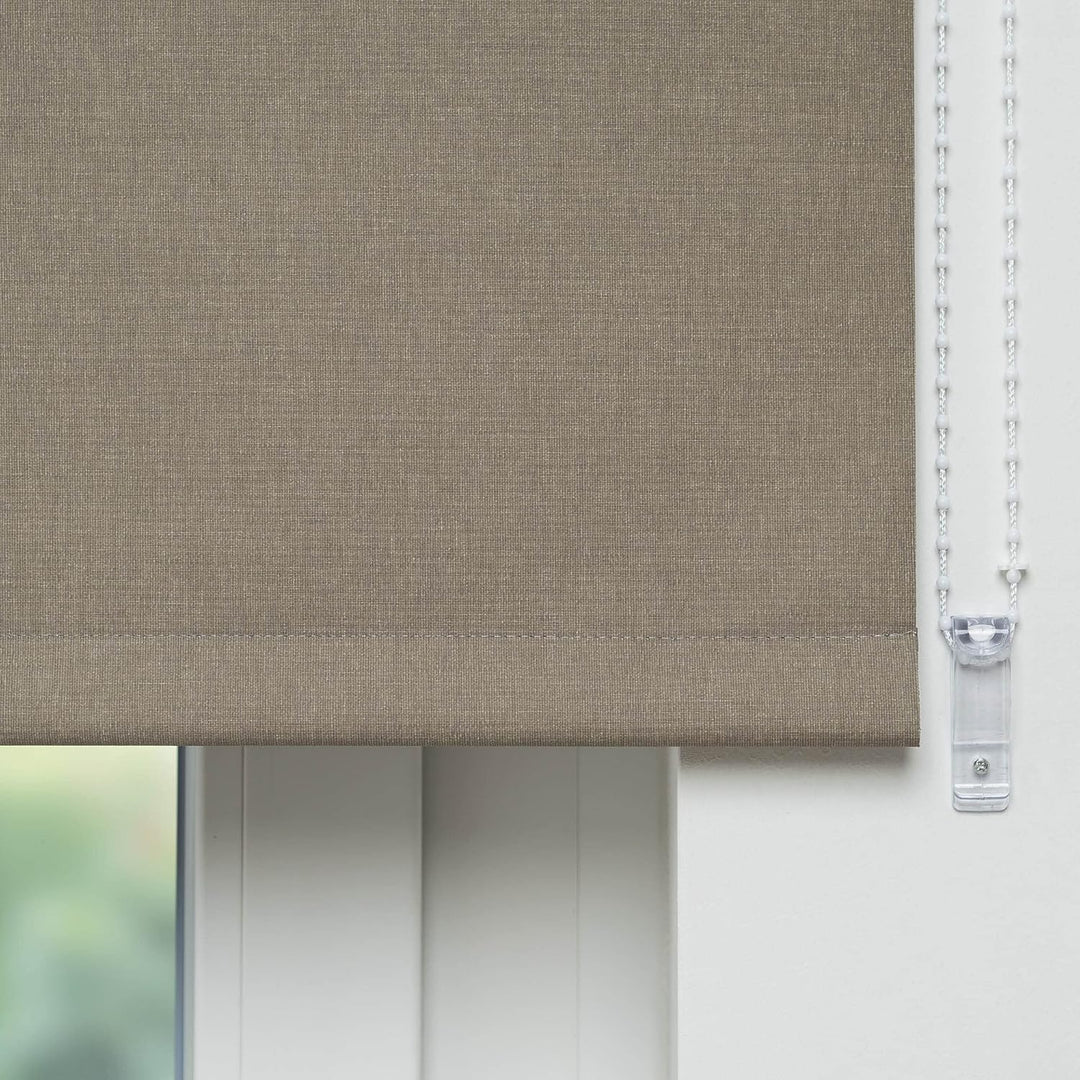 Liedeco® Rollo, Fenster Rollo, Kettenzug-Rollo / 62 x 180 cm (Breite x Höhe), caffee/Verdunkelnd, Ab