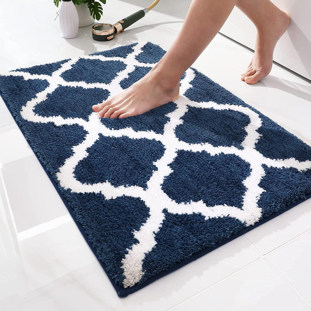 Homaxy rutschfest Badematte Badezimmerteppich Waschbar Hochflor Badteppich Flauschige Mikrofaser Bad