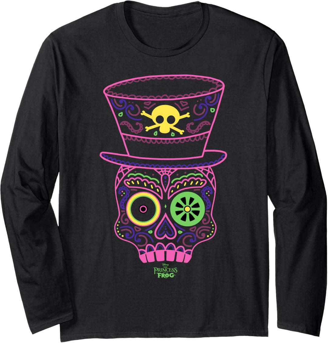 Disney Princess And The Frog Neon Tarot Card Langarmshirt