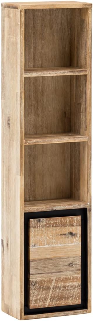 Woodkings® Bad Regal Jolo massiv Holz schmal Hängeregal Badschrank Hochschrank Badmöbel Badezimmer W