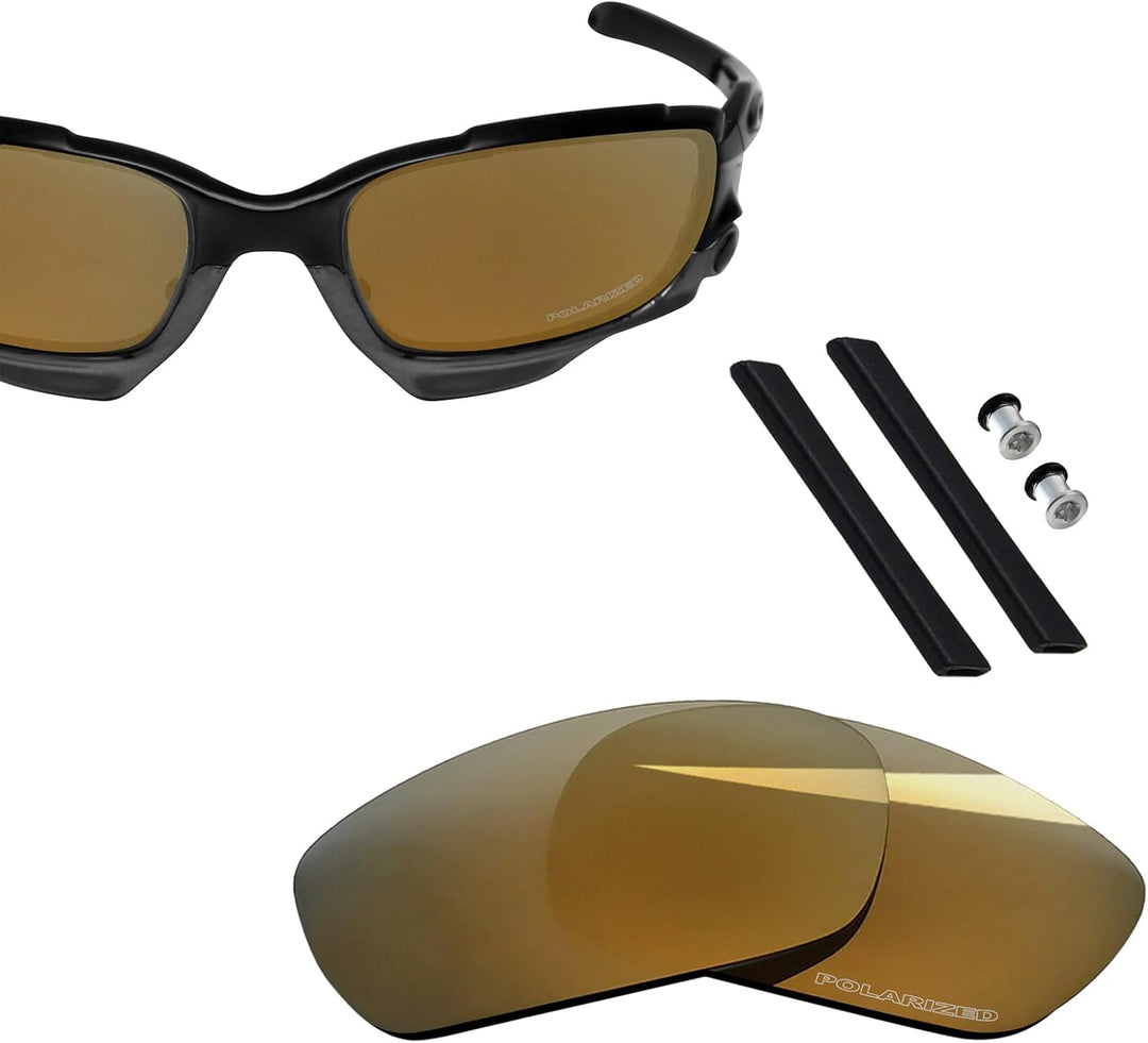 BlazerBuck Anti-salz Polarisierte Ersatzgläser für Oakley Jawbone Racing Jacket Perlengold Polarisie