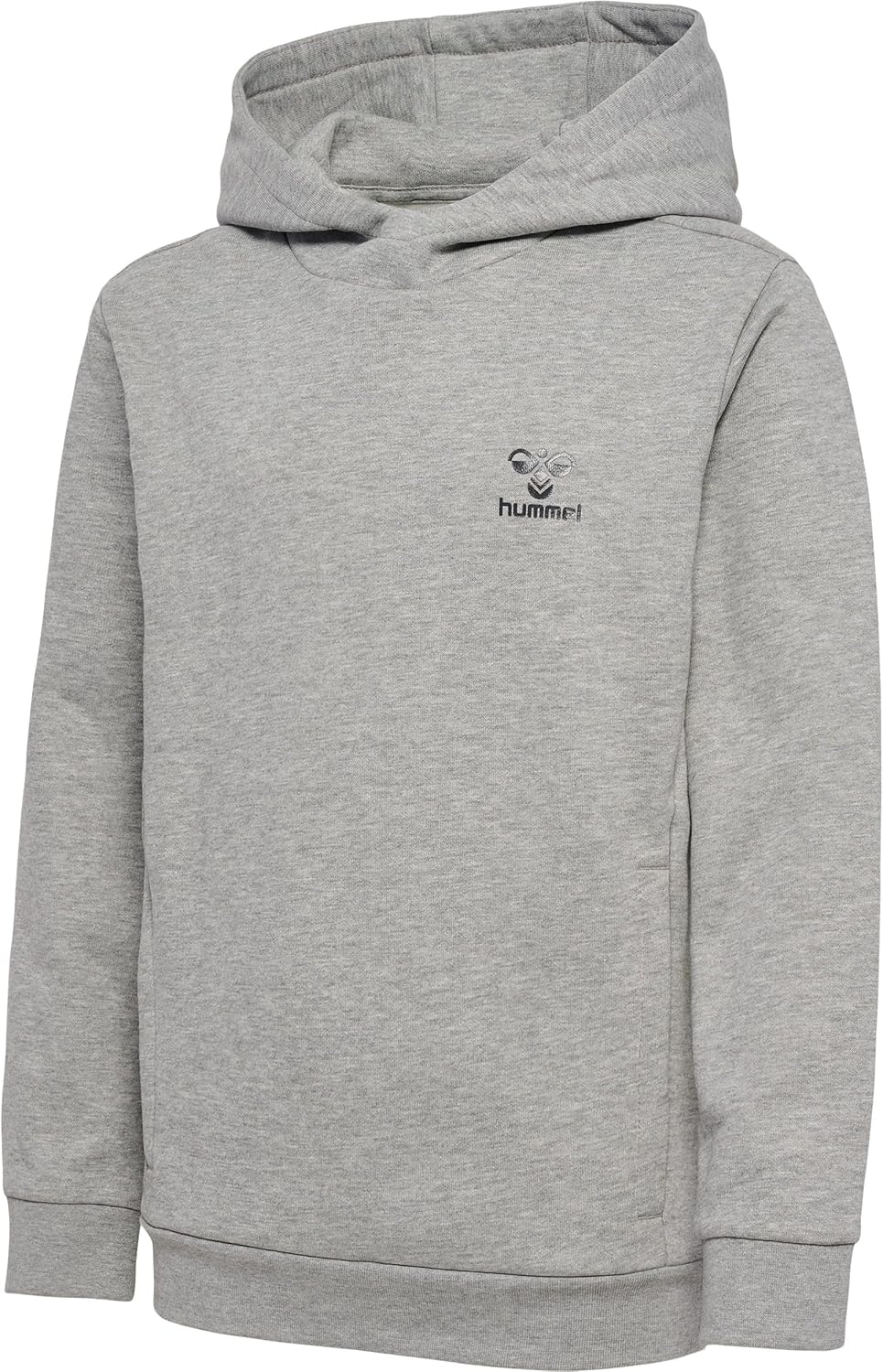 hummel Uni_Kids Hmloffgrid Hoodie Kids Hooded Sweatshirt 128 Grey Melange/Forged Iron, 128 Grey Mela