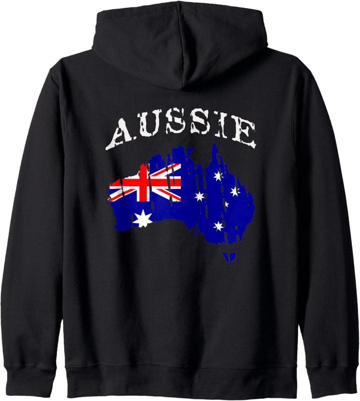 Vintage, Aussie, Australien AU Australisch Kapuzenjacke