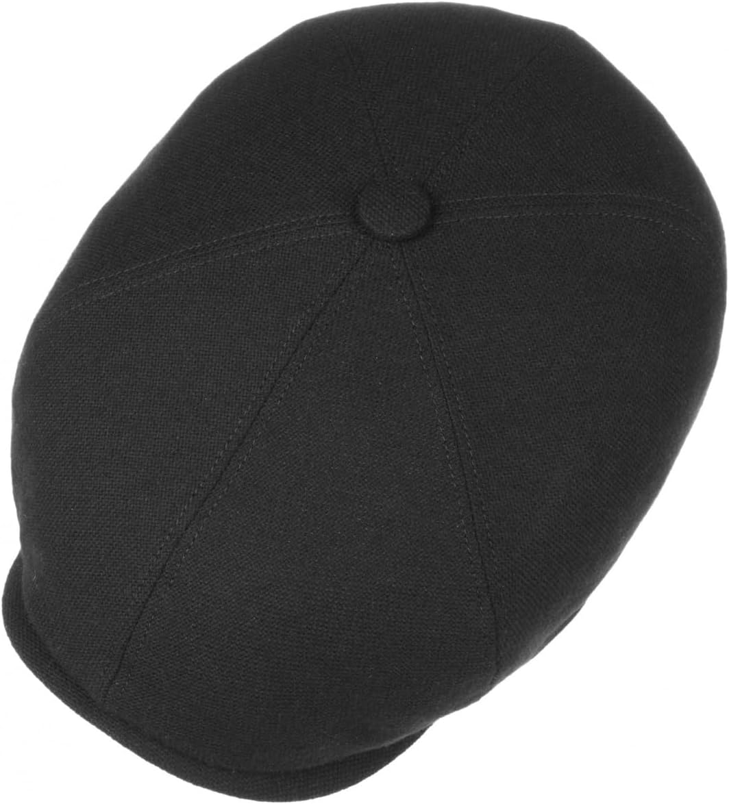 Stetson Brooklin Wool Cashmere Flatcap Herren - Made in EU - Mütze mit Futter aus Baumwolle - Unifar