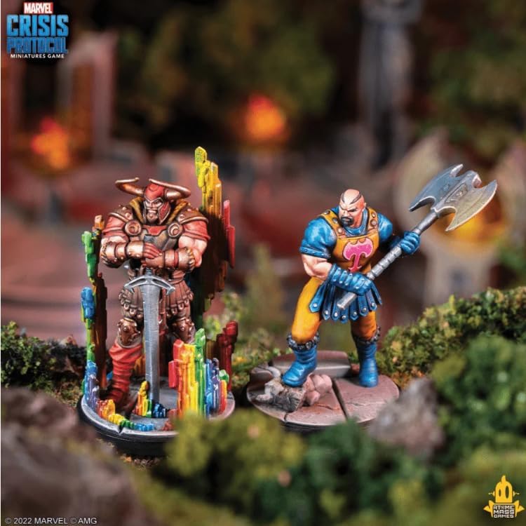 Atomic Mass Games Marvel Crisis Protocol - Heimdall & Skurge (Englisch), ATOCP102EN Klassisch, Klass