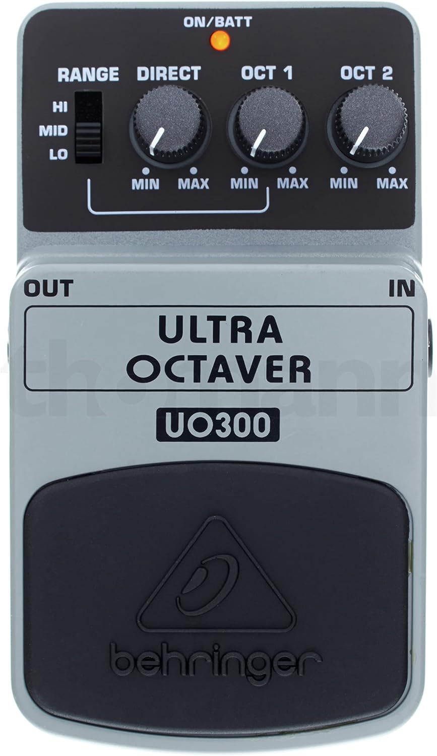 Behringer ULTRA OCTAVER UO300 Oktaver-Effektpedal mit 3 Modi ULTRA OCTAVER UO300 Guitar Pedal, ULTRA