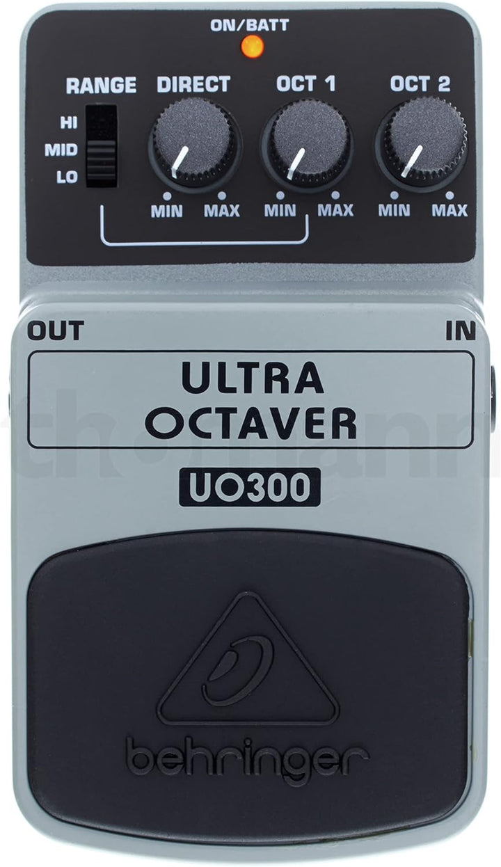Behringer ULTRA OCTAVER UO300 Oktaver-Effektpedal mit 3 Modi ULTRA OCTAVER UO300 Guitar Pedal, ULTRA