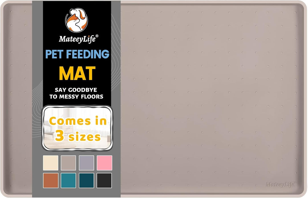 MateeyLife Napfunterlage Katzen/Hund, Hundenapf Kleine Hunde, Silikon Unterlage Hundenapf Grosse Hun