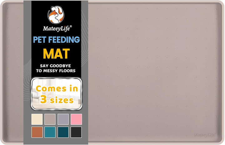 MateeyLife Napfunterlage Katzen/Hund, Hundenapf Kleine Hunde, Silikon Unterlage Hundenapf Grosse Hun